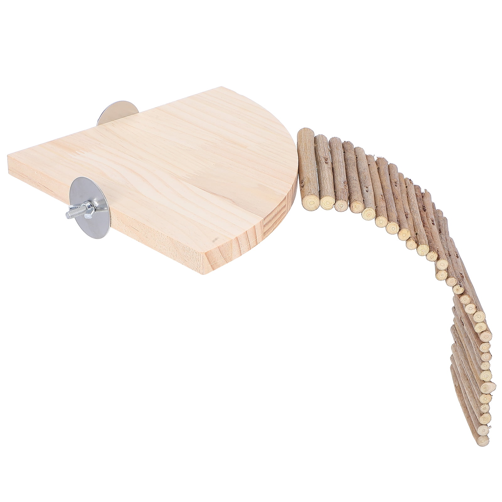 ETHZZLE Wooden Small with Platform Ladder Animal for Hamsters and Rabbits