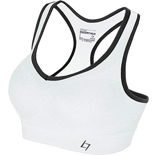 FITTIN Racerback Sports Bras for Women Padded Seamless High Impact Support for Yoga Gym Workout Fitness 