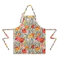 thumbnail image 2 of Pioneer Flower Floral Print Pattern Apron-Garden Aprons for Women with Pockets-Cotton Linen Waterproof Kitchen Cooking Gardening Aprons Adjustable for Kitchen,Cooking,BBQ and Salon 33x27 Inch, 2 of 7