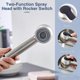 thumbnail image 2 of Hand Shower Kitchen Faucet 2 Jets Shower Head Single Handle Kitchen Sink Replacement For Basin Shower Head, 2 of 5