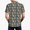 thumbnail image 5 of Vsdgher Bulldog Print Print Men's Short Sleeve Stretch Polo Shirt, Moisture-Wicking Performance Polo Shirt, 5 of 8
