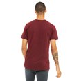 thumbnail image 2 of Bella  Canvas Unisex Crew Neck Triblend Short Sleeve Tee, L, Cardinal Triblend, 2 of 3