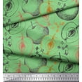 thumbnail image 3 of Soimoi Poly Georgette Fabric Floral & Sketch Fruits Print Fabric by The Yard 52 Inch Wide, 3 of 3