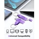 thumbnail image 3 of Memoria USB MosDart 128 GB Dual USB C 3.1 Púrpura, 3 of 8