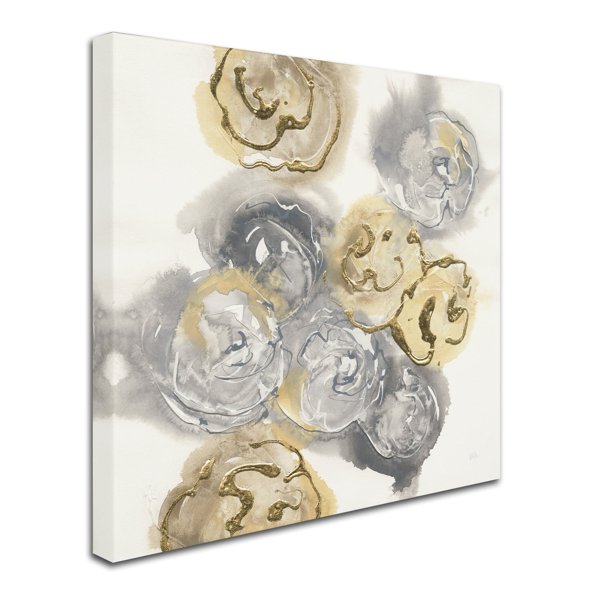 Trademark Fine Art 'Gold Edged Neutral I' Canvas Art by Chris Paschke
