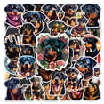 thumbnail image 1 of Paquete de pegatinas Rottweiler Dog, 50 unidades, dibujos animados, cachorros, impermeables, 1 of 2