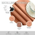 thumbnail image 4 of Homi Drapes Double Pinch Pleated Blackout Curtains Thermal Insulated Room Darkening Drapes for Bedroom/Livingroom Along with 2 Panels,Tiebacks,Hooks (Peach, 26"x45"), 4 of 5