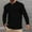 1#Black, variant on Dwaogom Men's Casual Shirts Classic Button Basic Long Sleeve Shirt Solid Color Cotton Tees Stylish Tops Turndown Collar Long Sleeve Blouse Shirt