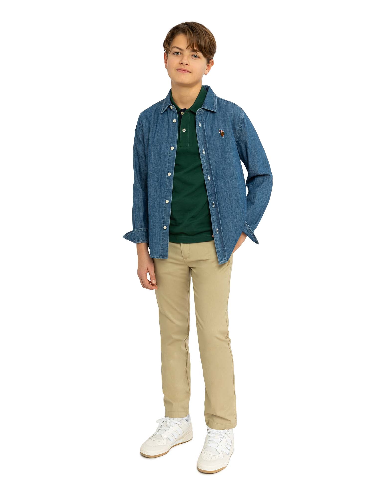 U.S. Polo Assn. Boys Play-Formance Pant with Stretch, Sizes 4-18