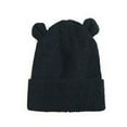 thumbnail image 2 of Toddler Boys Girls Beanie Hat Infant Baby Girls Boys Soft Warm Knit Hat Kids Winter Hat With Fleece Hood Cap, 2 of 3