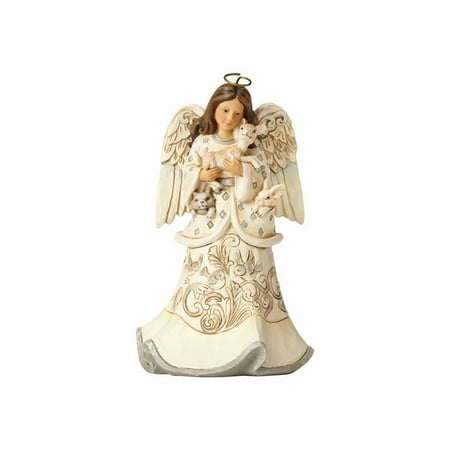 Jim Shore Donald Duck - Jim Shore Heartwood Creek 4058736 WhiteWood Angel with Fawn 2017
