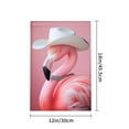 thumbnail image 4 of Amhnf Flamingo With Cowboy Hat Garden Flag For Home Outdoor Garden Yard Decor 12x18 inch, 4 of 5