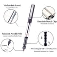 thumbnail image 4 of EYEYE 0.5mm Extra Fine Tip Pens Rollerball Black Pens Fine Point, Liquid Ink Roller Ball Pens Black Ink Rollering Ball Point pens, Black Free Ink Roller Pen, Ink 12 Pack Office Pens, 4 of 4