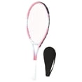 thumbnail image 3 of DYNWAVECA Tennis Racket Comfortable Grip Equipment Premium Professional, Practice Portable, Lightweight Tennis Racquet, with Pre Strung Pink, 3 of 10