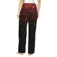 thumbnail image 3 of Fotbe Red Glitter1 Women's Pajama Pants,Sleepwear Pants,Pj Bottoms Drawstring And Pockets-Large, 3 of 9