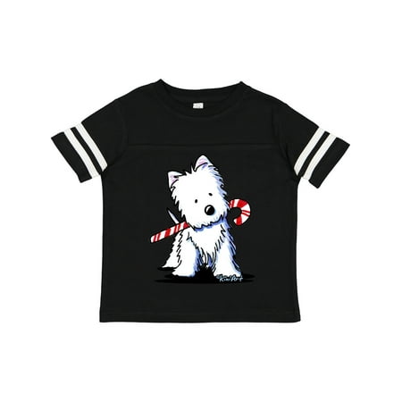 

Inktastic Candycane Cutie Westie Gift Toddler Boy or Toddler Girl T-Shirt