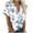 Blue, variant on Otaozi Womens Spring Casual Work Tops 2025 Womens Tops Trendy Spring 2025 Petite Blouses For Women 3/4 Sleeve Western Outfit For Women