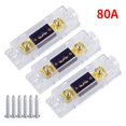 thumbnail image 1 of 3 Piezas ANL Portafusibles Bolt-On Fusible Car Fusibles Portafusibles Fusible con Fusible 80A Fusibles AMP, 1 of 1