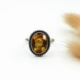 thumbnail image 4 of Citrine Gemstone Ring for Women 925 Sterling Silver Handmade Jewelry Women’s Fashion Ring November Birthstone Ring Size US 4, 4 of 7