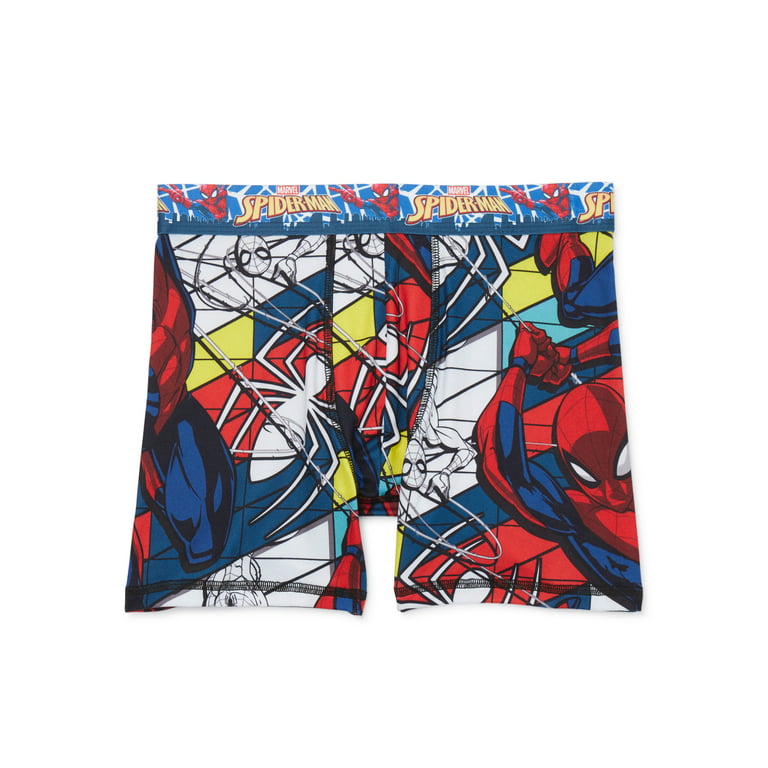 Spider-Man Classic Boy's All Over Print Boxer Briefs Underwear, 4-Pack,  Sizes XS-XL 