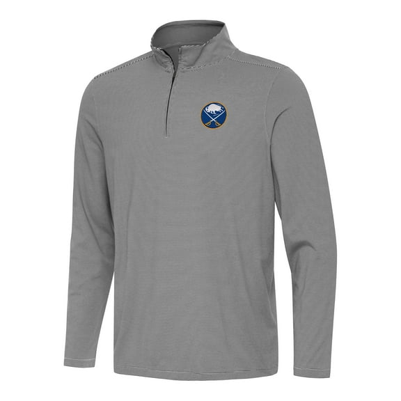 Men's Antigua Black Buffalo Sabres Twine Quarter-Zip Top