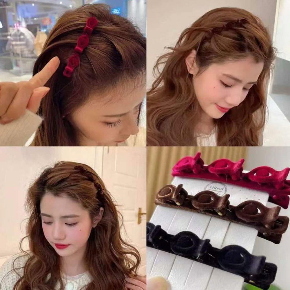 Hairpin Double Layer Band Twist Plait Clip Braided Clips Hair Gifts -  