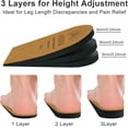 thumbnail image 2 of Plantillas ajustables para aumentar la altura de Heel Lift SIIHEA de 0.71 pulgadas, 2 of 6