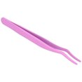thumbnail image 3 of Pinzas para pestañas, aplicación de pestañas postizas, extensión de pestañas curva de acero inoxidable, Clip auxiliar, color morado fluorescente, 3 of 8