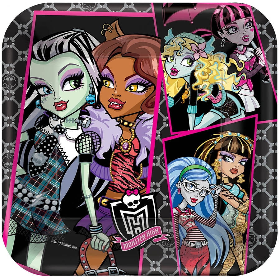 Monster High Dinner Plates, 8pk
