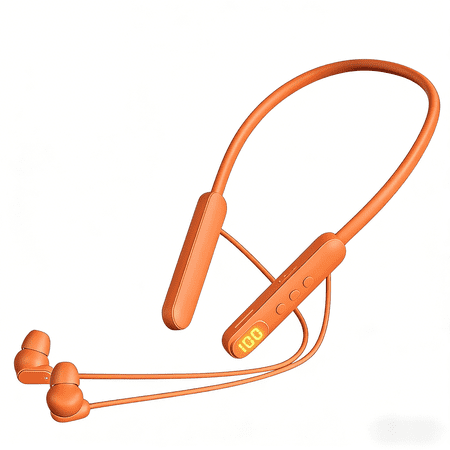 Wireless Neckband Headphones with Battery Average Life 48 hours -Good for Amazon Worker