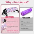 thumbnail image 2 of Foam Roller- Medium Density Deep Tissue Massager for Muscle Massage and Myofascial Trigger Point Release Suction Cup Solid Foam Shaft, 2 of 7