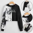 thumbnail image 2 of Pedort Womens' Oversized Crewneck Sweatshirt Long Sleeve Loose Pullover Cute Fall Clothing Fashion Black,L, 2 of 5