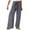 Gray, variant on vigerkar Wide Leg Pants Woman Linen Palazzo High Waisted Drawstring Summer Casual Business 2025 Beach Vacation Pants Grey, XXL