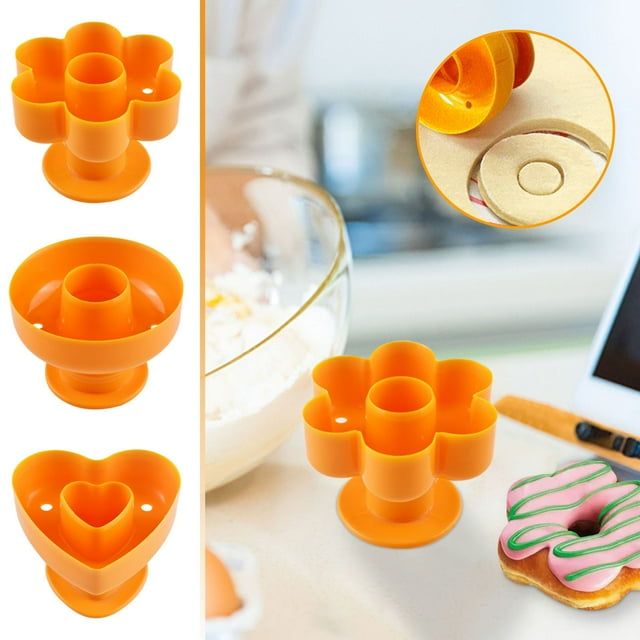 Fiudx Molde para Tartas de Cocina, Práctico Diseño de Relieve, Antiadherente, Reutilizable, Fácil de Limpiar, Apto para Lavavajillas, Ideal para Repostería y Catering, Uso Doméstico, Color Naranja, 7