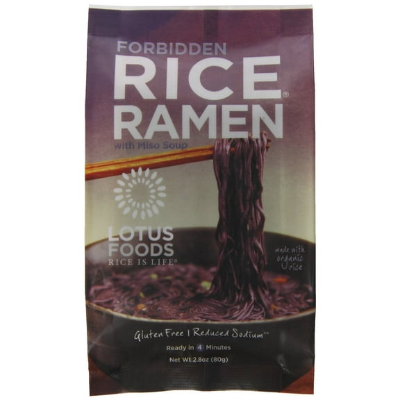 Lotus Foods Ramen Organic Forbidden Rice with Miso Soup 2.8 Oz
| Pack of 10
