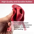 thumbnail image 2 of 1 Piece Red 2 Inch Universal Toilet Tank Flapper Replacement Compatible With American Standard Rubber Seal, 2 of 7