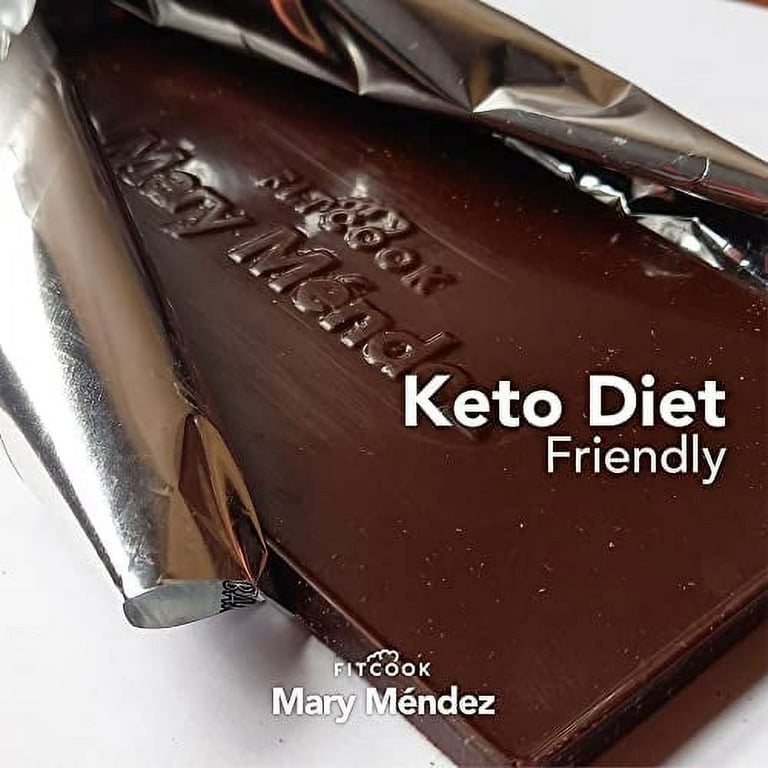 Mary Mendez Fitcook Dark Chocolate Skinny Bar. Keto Friendly