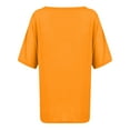 thumbnail image 5 of Timegard Womens Tops V Neck Short Sleeve Loose Blouse Summer Solid Color Casual Comfy Tops Basic Tee, 5 of 5