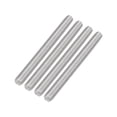 thumbnail image 1 of Uxcell 4 Pack M8 x 3.15 inch 0.05 inch Pitch 304 Stainless Steel Fully Threaded Rod Bar Studs, 1 of 6