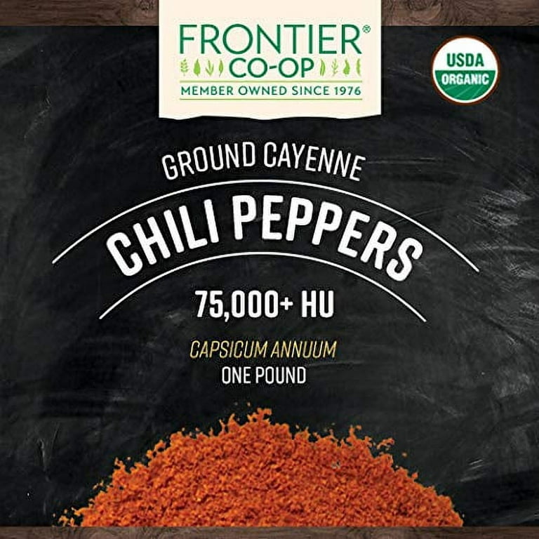 Frontier Herb Chili Pepper - Organic - Cayenne - Ground - 75000 HU