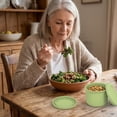 thumbnail image 6 of 2PCS 10 OZ Silicone Food Storage Container with Lid Round Portable Airtight Leakproof Salad Bowl Reusable Meal Prep Container for Soup Stew Leftovers Microwave Fridge Dishwasher Safe BPA Free(Gery), 6 of 6