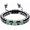 Green, variant on Triple Protection Bracelet for Protection Bring Luck and Prosperity Hematite, Crystal, Style E9048