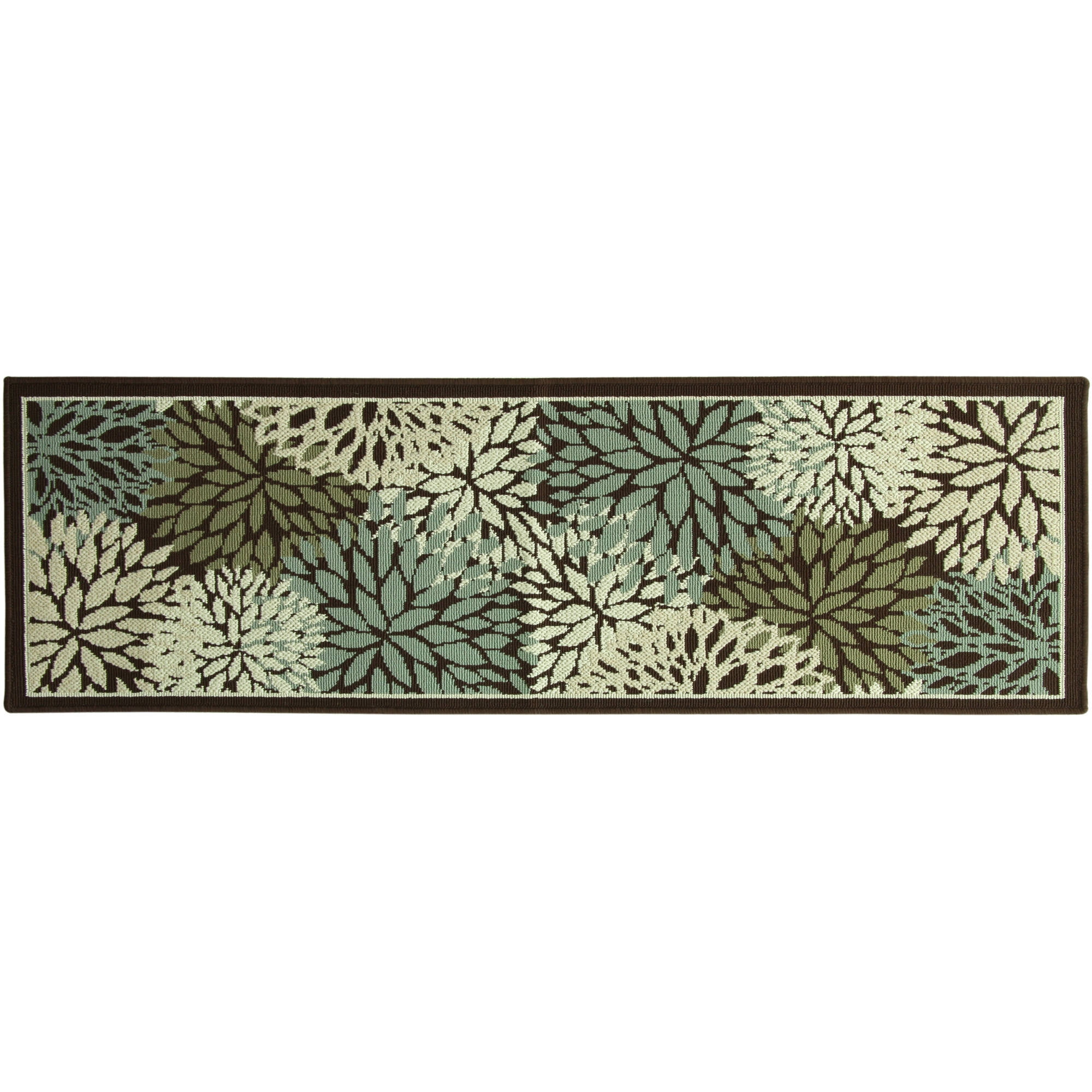 Better Homes And Gardens Mixed Fl Runner Dark Brown Com
