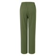thumbnail image 5 of vigerkar Women's Cotton Linen Casual Pants Elastic Waisted Drawstring Pockets with Palazzo Trousers Business Pants GN1, 3XL, 5 of 6