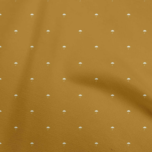 oneOone Rayon Orange Fabric Asian Block Umbrella Craft Projects Decor Fabric Printed By The Yard 56 Inch Wide
