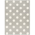 thumbnail image 2 of SAFAVIEH Kids Polka Dots Wool Area Rug, Grey/Ivory, 6' x 9', 2 of 6