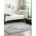 thumbnail image 4 of Unique Loom Whitney Collection Area Rug - Milano (4' 1" x 6' 1" Rectangle French Blue/Ivory), 4 of 12
