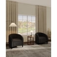 thumbnail image 6 of Accent Chair Barrel Boucle Chair Sherpa Armchair Club Chair Suitable for Living Room Bedroom Reception Room Office(Dark Gray), 6 of 7
