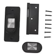 thumbnail image 2 of Cerradura de puerta de seguridad Instalación rápida Cuerpo Núcleo Llave Sin perforaciones Acero inoxidable Gris para interior Modelo básico + manija de repuesto, 2 of 10