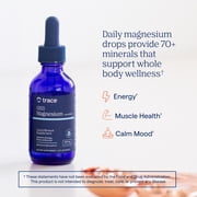 Trace Minerals Ionic Magnesium Liquid for Heart Health, Calm Mood, Sleep, and Energy, 2 Fl oz, 400 mg (16 Servings)